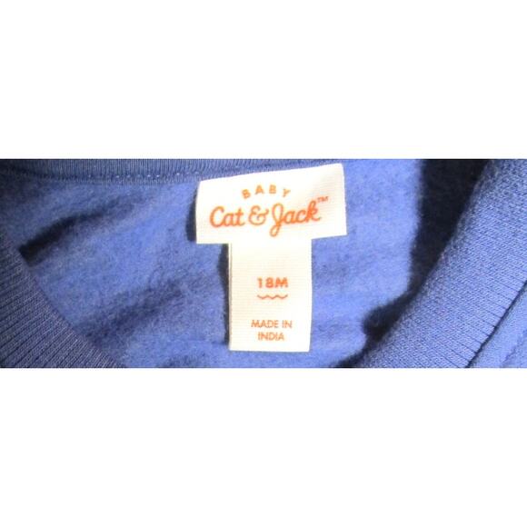 Cat & Jack Toddler Girl's Sweatshirt Size 18M Blue with Planets Stars Graphic - Picture 5 of 7